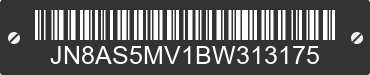 2011 NISSAN Rogue JN8AS5MV1BW313175 VIN decoded