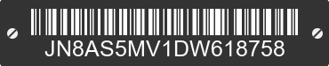2013 NISSAN Rogue JN8AS5MV1DW618758 VIN decoded