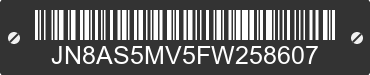 2015 NISSAN Rogue JN8AS5MV5FW258607 VIN decoded
