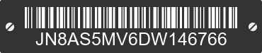 2013 NISSAN Rogue JN8AS5MV6DW146766 VIN decoded