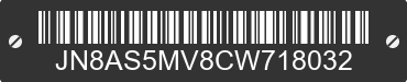 2012 NISSAN Rogue JN8AS5MV8CW718032 VIN decoded