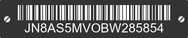 2011 NISSAN Rogue JN8AS5MVOBW285854 VIN decoded