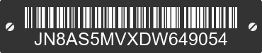 2013 NISSAN Rogue JN8AS5MVXDW649054 VIN decoded