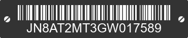 2016 NISSAN Rogue JN8AT2MT3GW017589 VIN decoded
