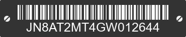2016 NISSAN Rogue JN8AT2MT4GW012644 VIN decoded