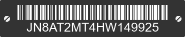 2017 NISSAN Rogue JN8AT2MT4HW149925 VIN decoded