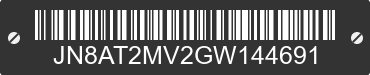 2016 NISSAN Rogue JN8AT2MV2GW144691 VIN decoded