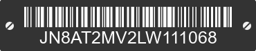 2020 NISSAN Rogue JN8AT2MV2LW111068 VIN decoded