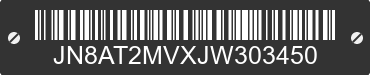 2018 NISSAN Rogue JN8AT2MVXJW303450 VIN decoded