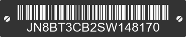 2025 NISSAN Rogue JN8BT3CB2SW148170 VIN decoded