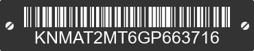 2016 NISSAN Rogue KNMAT2MT6GP663716 VIN decoded