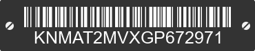2016 NISSAN Rogue KNMAT2MVXGP672971 VIN decoded