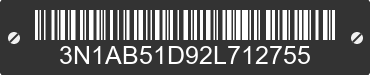 2002 NISSAN Sentra 3N1AB51D92L712755 VIN decoded