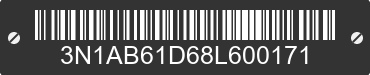 2008 NISSAN Sentra 3N1AB61D68L600171 VIN decoded