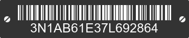 2007 NISSAN Sentra 3N1AB61E37L692864 VIN decoded