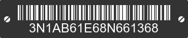 2008 NISSAN Sentra 3N1AB61E68N661368 VIN decoded