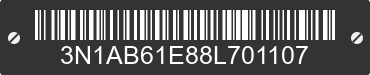 2008 NISSAN Sentra 3N1AB61E88L701107 VIN decoded