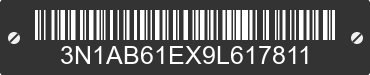 2009 NISSAN Sentra 3N1AB61EX9L617811 VIN decoded