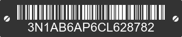2012 NISSAN Sentra 3N1AB6AP6CL628782 VIN decoded