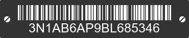 2011 NISSAN Sentra 3N1AB6AP9BL685346 VIN decoded
