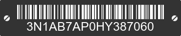 2017 NISSAN Sentra 3N1AB7AP0HY387060 VIN decoded