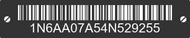 2004 NISSAN Titan 1N6AA07A54N529255 VIN decoded