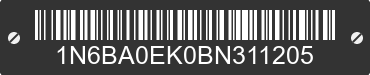 2011 NISSAN Titan 1N6BA0EK0BN311205 VIN decoded
