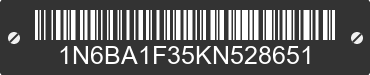 2019 NISSAN Titan 1N6BA1F35KN528651 VIN decoded