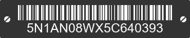 2005 NISSAN Xterra 5N1AN08WX5C640393 VIN decoded