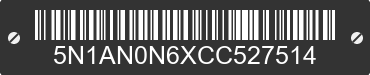 2012 NISSAN Xterra 5N1AN0N6XCC527514 VIN decoded