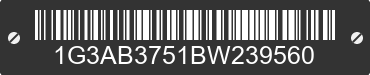 1981 OLDSMOBILE Omega 1G3AB3751BW239560 VIN decoded