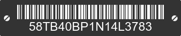 2022 OLYMPIA Olympia 58TB40BP1N14L3783 VIN decoded