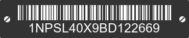 2011 PETERBILT 365 1NPSL40X9BD122669 VIN decoded