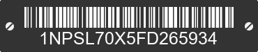 2015 PETERBILT 365 1NPSL70X5FD265934 VIN decoded