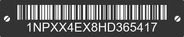 2017 PETERBILT 389 1NPXX4EX8HD365417 VIN decoded