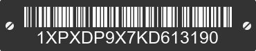 2019 PETERBILT 389 1XPXDP9X7KD613190 VIN decoded