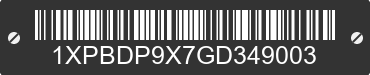 2016 PETERBILT 579 1XPBDP9X7GD349003 VIN decoded