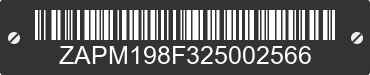 2002 PIAGGIO AND VESPA ET 4 ZAPM198F325002566 VIN decoded