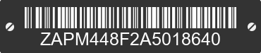 2010 PIAGGIO AND VESPA LX / LXV / S / FLY ZAPM448F2A5018640 VIN decoded