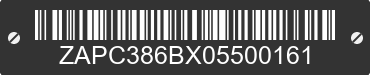 0 PIAGGIO AND VESPA LX / S ZAPC386BX05500161 VIN decoded