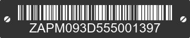 2005 PIAGGIO AND VESPA PX ZAPM093D555001397 VIN decoded