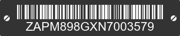 2022 PIAGGIO Liberty ZAPM898GXN7003579 VIN decoded