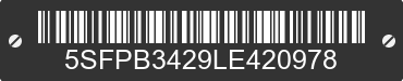 2020 PIONEER, PROWLER, & PROWLER LNYX Pioneer, Prowler, & Prowler Lnyx 5SFPB3429LE420978 VIN decoded