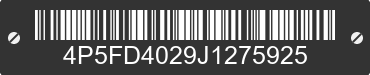 2018 PJ PJ 4P5FD4029J1275925 VIN decoded