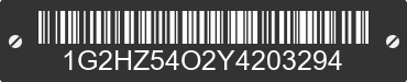 2000 PONTIAC Bonneville 1G2HZ54O2Y4203294 VIN decoded
