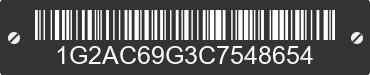 1982 PONTIAC J2000 1G2AC69G3C7548654 VIN decoded