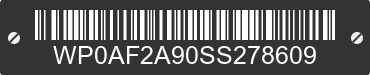 2025 PORSCHE 911 WP0AF2A90SS278609 VIN decoded