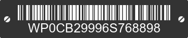 2006 PORSCHE 911 WP0CB29996S768898 VIN decoded