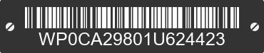 2001 PORSCHE Boxster WP0CA29801U624423 VIN decoded