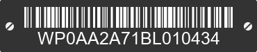 2011 PORSCHE Panamera WP0AA2A71BL010434 VIN decoded